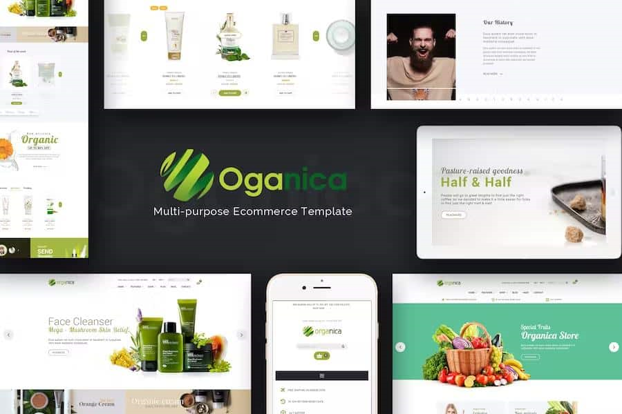 ORGANICA – ORGANIC, BEAUTY, NATURAL COSMETICS, FOOD, FARN AND ECO MAGENTO THEME